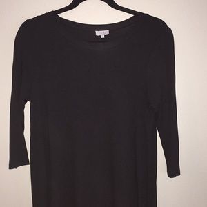 Tobi stretchy black t-shirt dress